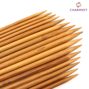 Bán Buôn 4.5Mm Áo Len Tự Nhiên Crochet Đôi Điểm Thẳng Mịn Tre Đan Kim Thiết Lập Cho Dệt Khăn Và Mũ - Product Image 6