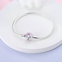 Nouveau Design DIY Charms Bracelet Pour Femmes cadeau Fit Original Charms Snake Chain 925 Sterling Silver Bracelet Jewelry wholesale