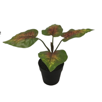 Plantes et fleurs artificielles, pots en céramique de Noël, 30 cm, feuilles multicolores, décoration de Noël pour nouvelle maison