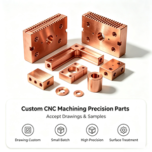 Service de fraisage CNC sur mesure, supports et fixations de précision en cuivre / acier inoxydable / aluminium fabriqués selon un dessin - Product Image 1