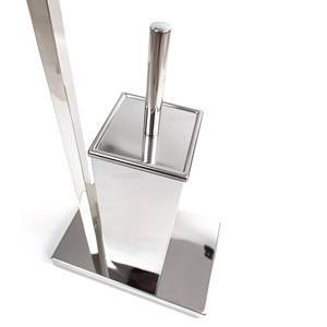 <span class=keywords><strong>Brosse</strong></span> de <span class=keywords><strong>toilette</strong></span> sur pied <span class=keywords><strong>et</strong></span> <span class=keywords><strong>porte</strong></span>-<span class=keywords><strong>rouleau</strong></span> de papier en acier inoxydable poli carré <span class=keywords><strong>porte</strong></span>-papier hygiénique <span class=keywords><strong>et</strong></span> support de <span class=keywords><strong>brosse</strong></span> - Product Image 3