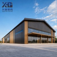 Structure en acier préfabriquée de grande portée de haute qualité, bâtiment métallique robuste