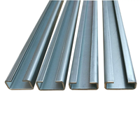 Rail de guidage en acier inoxydable galvanisé 304 de qualité industrielle, profil en C, support de montage solaire photovoltaïque, marque Shunlide, modèle 41*21 2.5mm