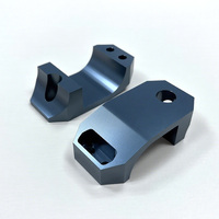 Pièces en aluminium usinées CNC, sablées et anodisées pour la modification automobile, accessoires automobiles en aluminium CNC personnalisés
