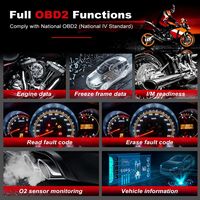 Outils de diagnostic de motos ANCEL MT100 OBD2 Scanner moteur système ABS pour YAMAHA HONDA SUZUKI Scanner de moto Diagnostic de voiture