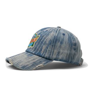 OEM Custom Washed Cotton 6 Panel Golf Baseball Cap Unstructured Embroidered <b>Dad</b> <b>Hats</b> Wholesale for Men - Product Image 3