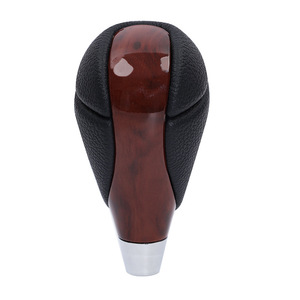 Pommeau de levier de vitesse en cuir grainé acajou ergonomique pour Toyota Lexus à transmission automatique - Product Image 1