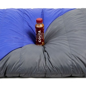 Sac de couchage double Horizon Hiker, style enveloppe, 4 saisons, taille adulte, rouge et bleu, polyester respirant - Product Image 5