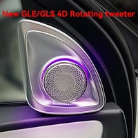 Autowellus Benz W167 2020 GLE GLS GLE53 GLS63 - Grilles d'aération avec éclairage ambiant 64 couleurs 12V - Couvercle de haut-parleur décoratif - Lampe