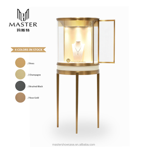 Boutique LED ánh sáng CURIO Tủ Bảo tàng trưng bày trưng bày với kính hiển thị thanh lịch trưng bày - Product Image 1