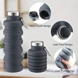 Silikon einziehbarer faltbarer Becher Outdoor Sport Reisen tragbarer Kessel tragbarer Wassertasse praktisch Becher Kessel Geschenk