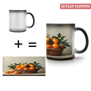Custom Frosted Black <b>Ceramic</b> <b>Mug</b> 11oz Heat Sensitive Blank Cup For Business Promotion Event - Product Image 4