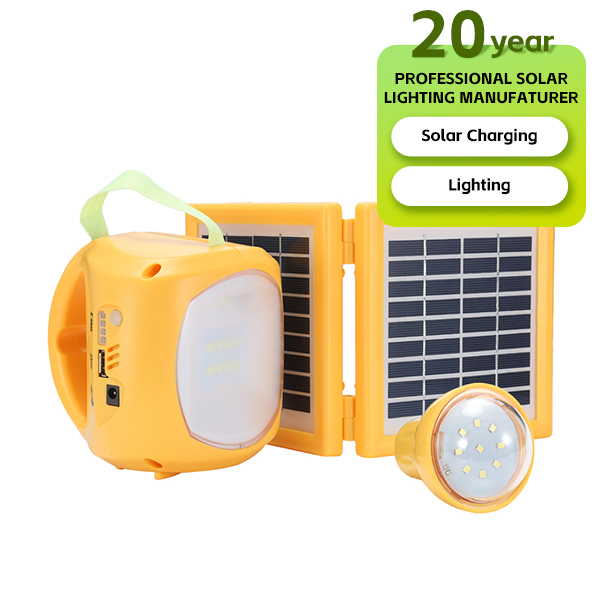 Solar Desk Lamp with AC Charger Mobile Phone Charger Reading Light Portable Solar Table Light Rechargeable Solar Lantern