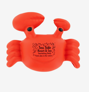 Balles anti-stress personnalisées en forme de crabe, jouets à presser sur le thème des animaux marins, avec logo imprimé, cadeau promotionnel en gros - Product Image 1