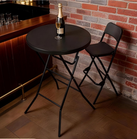 Table à manger pliante en gros – Format compact pour l'extérieur et l'intérieur, idéale pour restaurant, cantine, salon et appartement
