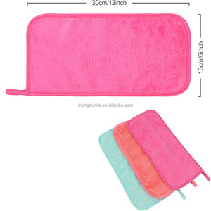 Serviette de visage nettoyante en <span class=keywords><strong>microfibre</strong></span> avec logo personnalisé serviette démaquillante réutilisable pour le visage - Product Image 2