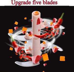 Triturador de Carne y Ajo Multifuncional de Plástico para el Hogar, Picador de Verduras, Prensa Manual, Gadget de Cocina Ecológico - Product Image 3