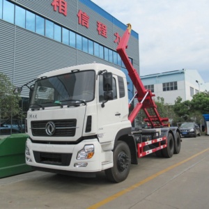 Camión de Basura Pesado Dongfeng 6x4 de 20 Metros Cúbicos con Gancho Elevador, Camión Recolector de Basura con Brazo Hidráulico de 20m3 - Product Image 2