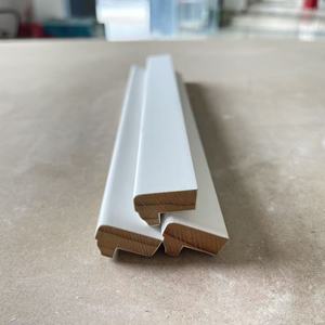 Moldura de pino radiata FJ blanca imprimada para construcción comercial, para uniones de esquina interior de pared, techo y suelo, venta al por mayor - Product Image 6