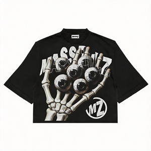 Ropa al por mayor Camiseta Regular Fit Heavyweight Ropa Logotipo personalizado Drop Shoulder Tallas grandes Camisetas de hombre - Product Image 2