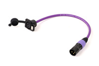 Câble XLR coloré 3 conducteurs, prise femelle vers fiche mâle, avec gaine en PVC et blindage en feuille d'aluminium pour microphone