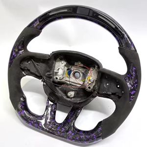 Volant personnalisé en fibre de carbone forgée LED violet pour <span class=keywords><strong>Dodge</strong></span> Charger Durango <span class=keywords><strong>Srt</strong></span> Hellcat Grand Cherokee - Product Image 4