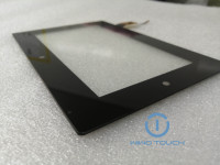 Panneau tactile capacitif haute sensibilité de 7 pouces avec protection EMI et anti-UV pour terminal de paiement