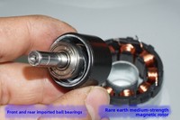 Moteur servo sans balais à aimant permanent 12-24V 24H avec encodeur intégré pour appareils électroménagers avec régulation de vitesse PWM