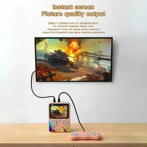 Mới Nhất Tốt Nhất Bán Đầy Màu Sắc Cầm Tay Mini Retro TV Cắm 500 Trò Chơi 3 Inch Màn Hình Video Trò Chơi Máy Nghe Nhạc Cậu Bé G5 Trò Chơi Giao Diện Điều Khiển - Product Image 5