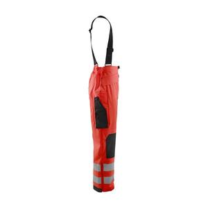 BLAKLADER - 130220035500XS Pantalones de lluvia Nivel de alta visibilidad 2 Rojo-EAN 7330509376690 PROTECCIÓN PARA TODOS LOS TIEMPOS - Product Image 3