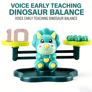 Juego Educativo AiJH para el Aprendizaje Temprano, Balanza de Conteo por Voz, Juguete de Matemáticas Montessori con Pesas y Números, con 30 Tarjetas Aritméticas - Product Image 6