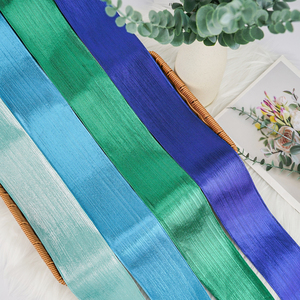 Pita Kain Vinyl Metalik Berkilau Warna Solid Eco-Polyester 75mm Desain Baru 2025 dengan Glitter 3 Inci untuk Ikat Rambut dan Pakaian - Product Image 6