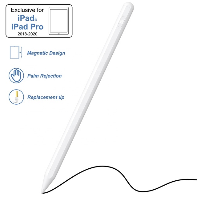 Brand New Arrival Original Multi-function Palm Rejection Aluminum Magnetic Active Stylus Pen Pencil for Ipad