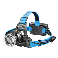 Lampe frontale LED rechargeable, torche frontale haute luminosité, lumière mains libres pour le camping, la randonnée, la course à pied, les activités de plein air