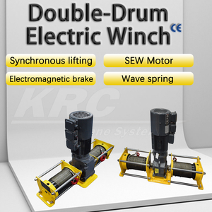 Personalizzabile doppio corda doppio <span class=keywords><strong>tamburo</strong></span> verricello sincrono sollevamento piccolo verricello <span class=keywords><strong>elettrico</strong></span> con motore da cucire - Product Image 3