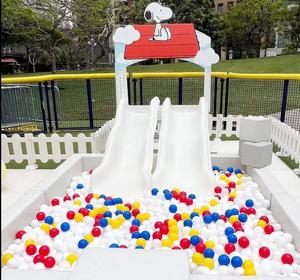 <span class=keywords><strong>Aire</strong></span> de <span class=keywords><strong>jeux</strong></span> intérieure douce de haute qualité, blanche et multicolore, <span class=keywords><strong>avec</strong></span> piscine à balles et <span class=keywords><strong>toboggan</strong></span> pour les événements festifs et les <span class=keywords><strong>jeux</strong></span> d'anniversaire - Product Image 3