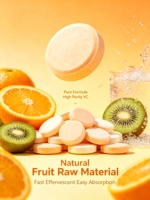 Comprimés effervescents multivitaminés |   Sans sucre naturel, électrolytes et zinc, soutien immunitaire, boost d'énergie |   Marque privée OEM