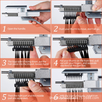 Machine à extensions capillaires manuelle Vividion 6D 1ère génération de haute qualité, 10 rangées, connecteur de cheveux naturels, outil professionnel pour salon