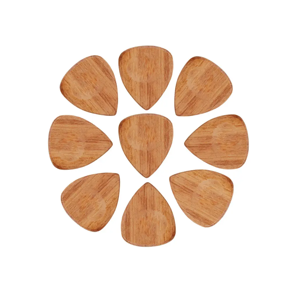 Direct selling high quality Solid wood guitar pick Rosewood and black walnut guitar picks