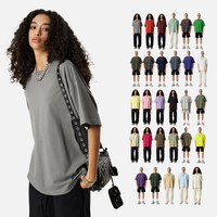 Logo personnalisé 100% coton luxe qualité graphique surdimensionné t-shirt goutte épaule étendue cou conception impression hommes t-shirts