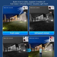 Cámara Exterior ICSee A23 8MP, Seguridad para el Hogar, Doble Lente PTZ 360 °   Visión Nocturna con Detección de Movimiento