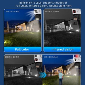 Cámara Exterior <span class=keywords><strong>ICSee</strong></span> A23 8MP, Seguridad para el Hogar, Doble Lente PTZ 360 °   Visión Nocturna con Detección de Movimiento - Product Image 5