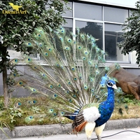 Animatronic Animal Attraction Modèles de paons grandeur nature pour parc à thème