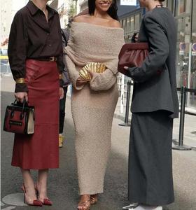 Enyami Werkjurken Stropdas-Taille Wrap Set Elegant Grijs Kantoor 2 Stuk Outfit Set Vrouwen Casual V-Hals Lange Mouw Knoop Shirts - Product Image 4