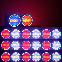RGBW 120W Retro Matrix LED Stage Light DMX 2-Eyes Audience Blinder Iluminación ambiental DJ Strobe Wash Retroiluminación con lámpara de aluminio