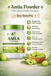 Polvo Puro de Amla, Extracto Natural de la Baya de la Uva India, Suplemento Herbal para el Cabello, la Piel y el Sistema Inmunitario con Antioxidantes - Product Image 5