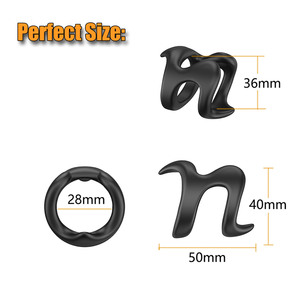 Anneau pénien en silicone pour l'agrandissement, retardateur d'éjaculation, extenseur d'érection, jouet sexuel pour hommes - Product Image 5