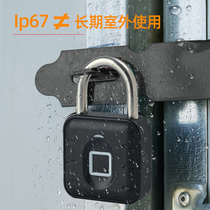 Fingerprint <b>Smart</b> Padlock Alloy Steel Body Electronic <b>Lock</b> For Locker Cabinet Home <b>Security</b> With Quick Unlock Feature - Product Image 2