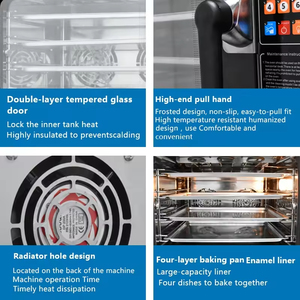<span class=keywords><strong>Horno</strong></span> de Convección Automático Comercial de 4 Bandejas para Restaurante, Panadería, Tienda de Alimentos, para Pizza, Pan, Harina, Maíz, Trigo - Product Image 5