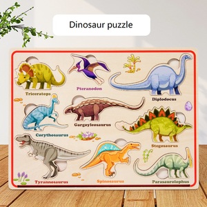 Vente en gros de <span class=keywords><strong>puzzle</strong></span> tridimensionnel pour l'éducation précoce des enfants, jouet en bois pour le trafic d'animaux pour bébés de 1 à 2 ans - Product Image 4